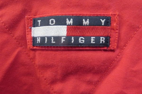 トミーヒルフィガー スウィングトップ ライトアウター赤 メンズ M 90s 古着 ビンテージ_画像7
