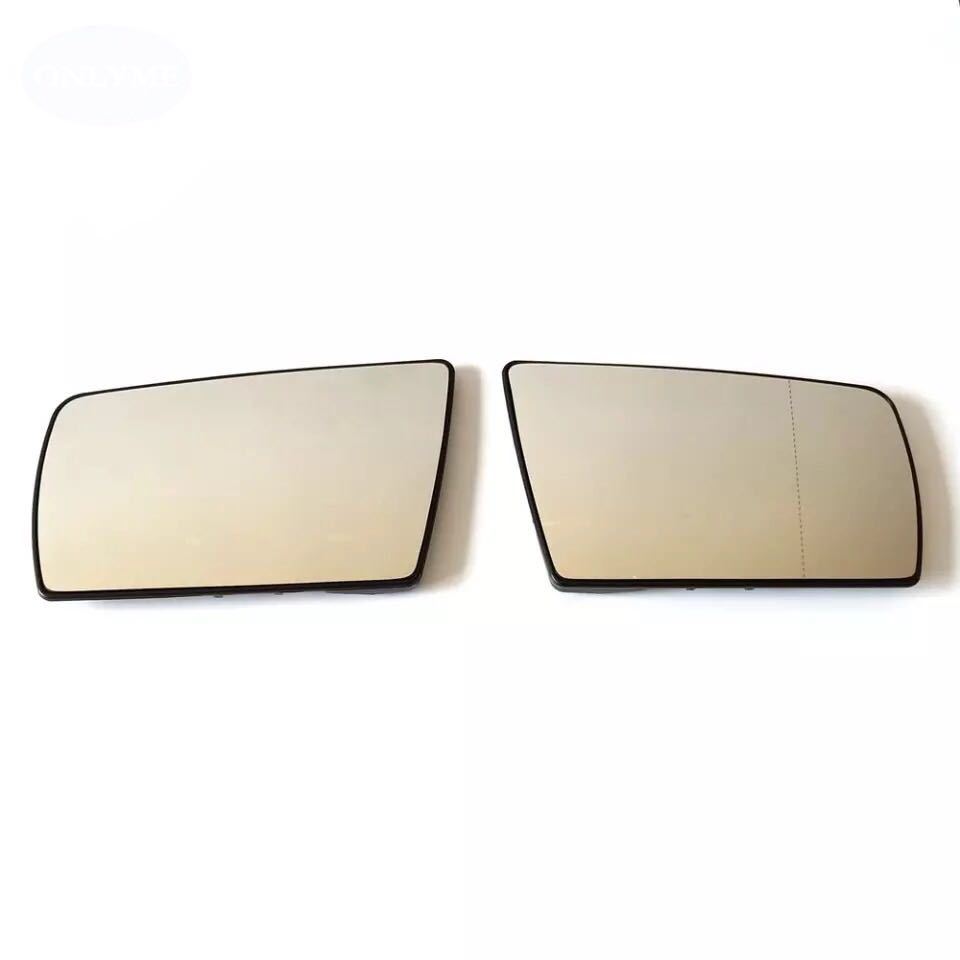  immediate payment * postage included *[ clear ] Mercedes Benz door mirror lens left right set heated specification W202/W210/W140 for previous term glass high quality new goods *