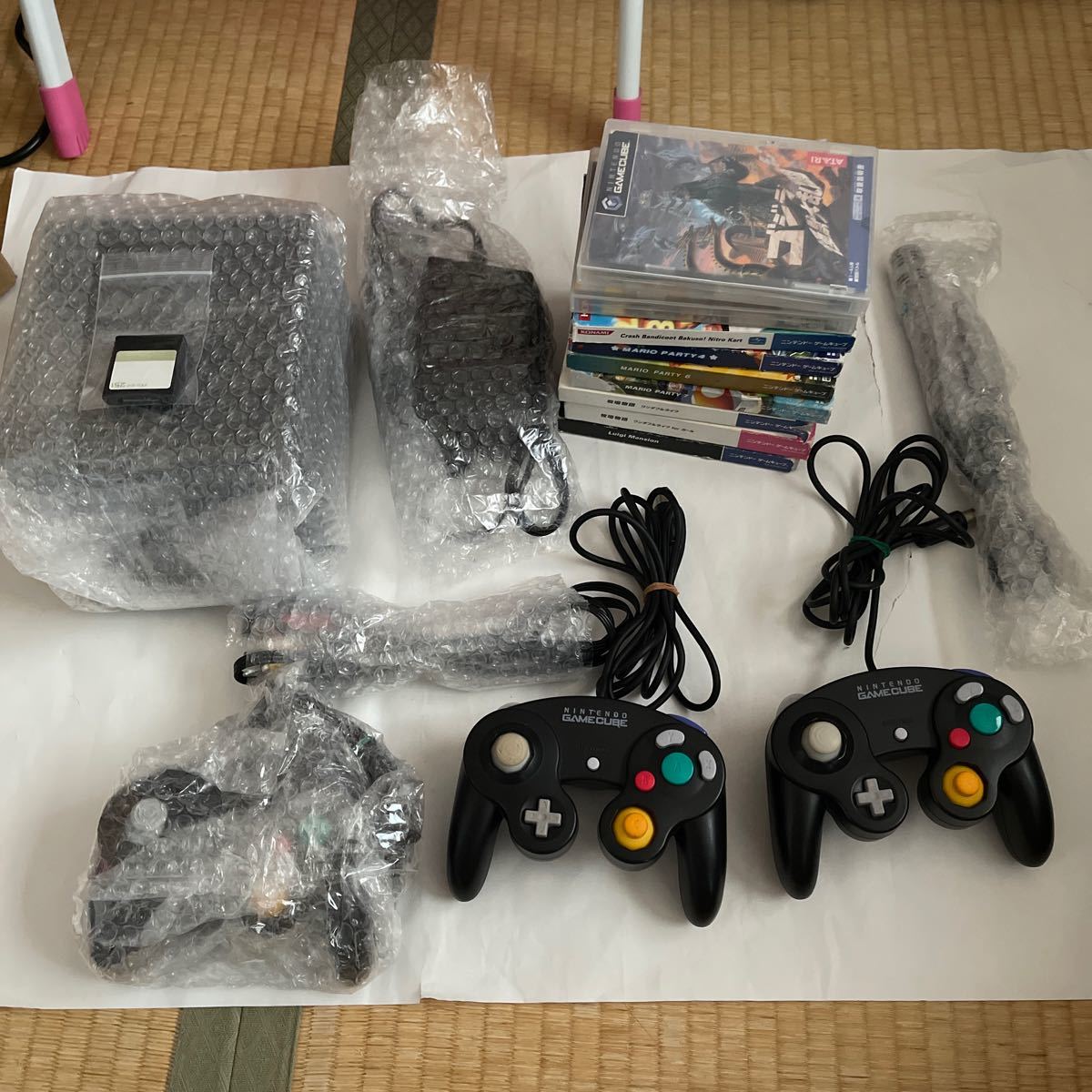 中古 動作確認済み ゲームキューブ本体&ソフト9本セット&メモリー