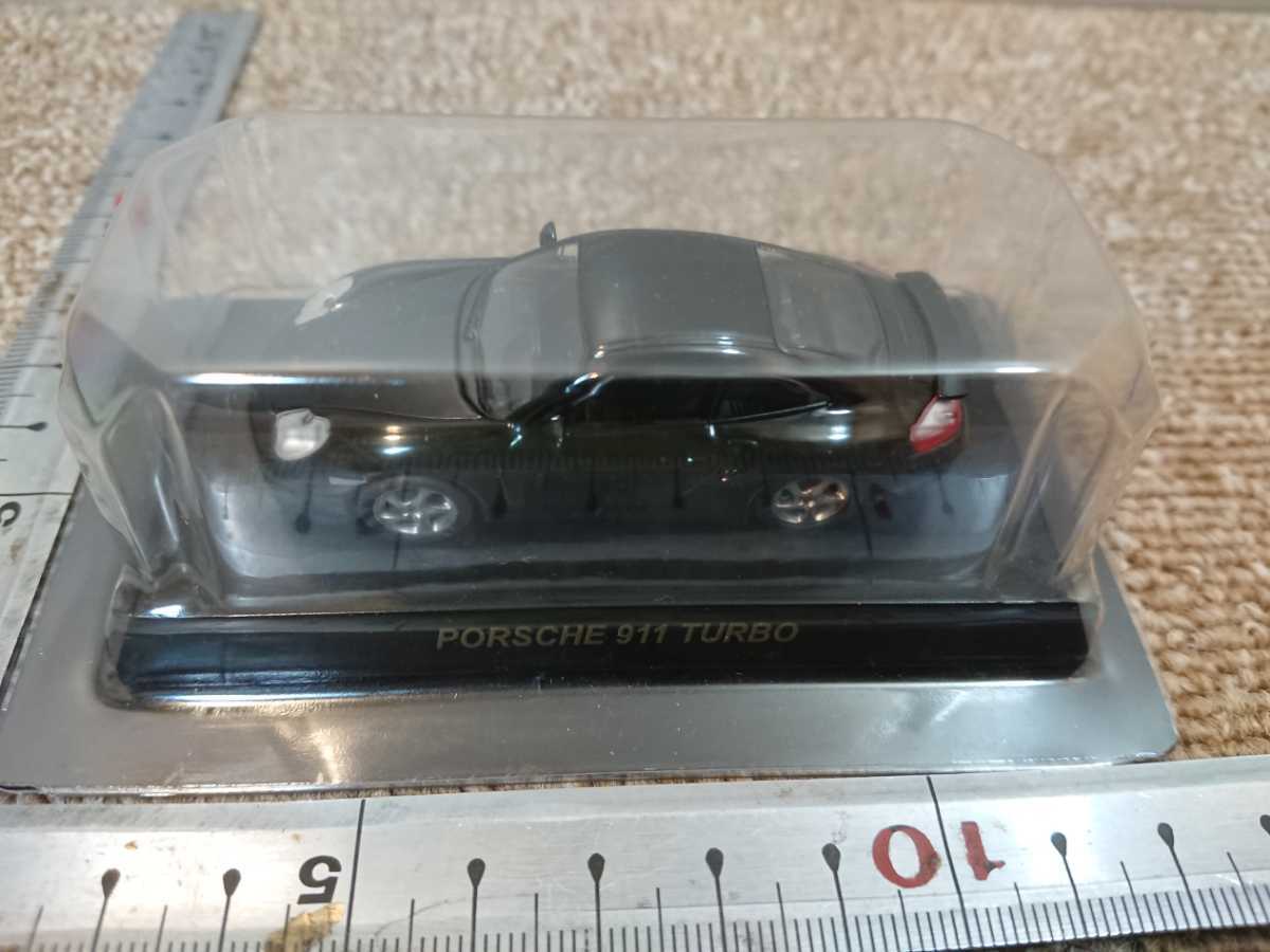 c1106 送料520円　ミニカー コナミ 絶版名車コレクション サンクス PORSCHE911 TURBO ポルシェ 2009年購入 1/64_画像1