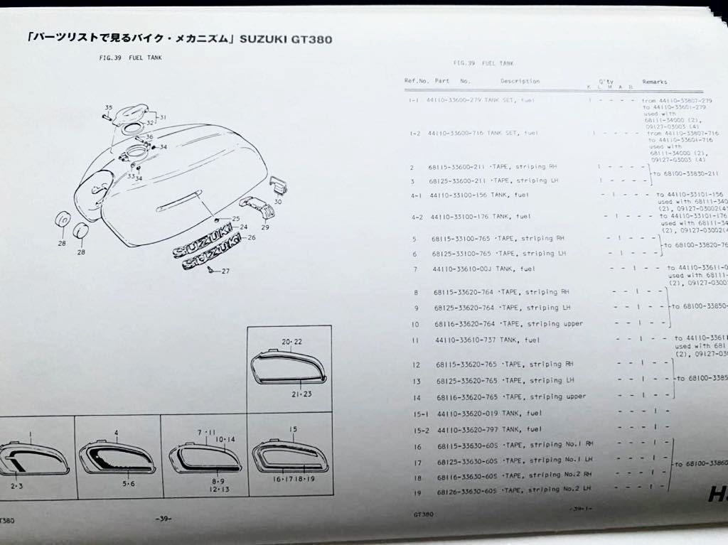 GT380/B/2/3/4/5/6 スズキ パーツ/カタログ/リスト 海外 輸出 モデル 英語版 雑誌付録 純正 縮小版SUZUKI '73'74'75'76'77(スズキ)|売買されたオークション情報、yahooの商品情報をアーカイブ公開 - オークファン(aucfan.com) GT380/B/2/3/4/5/6 スズキ パーツ/カタログ/リスト 海外 輸出 モデル 英語版 雑誌付録 純正 縮小版SUZUKI '73'74'75'76'77(スズキ)|売買されたオークション情報、yahooの商品情報をアーカイブ公開 - オークファン(aucfan.com)