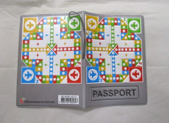 【新品・即決】パスポートカバー ホルダー 飛行機２ ゴムバンド付き ケース PASSPORT_画像1