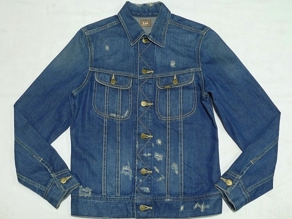 美品LeeリーxAmericanRagCie別注101J RidersJacket[LB0008]S(36)クラッシュ加工\22000_画像1