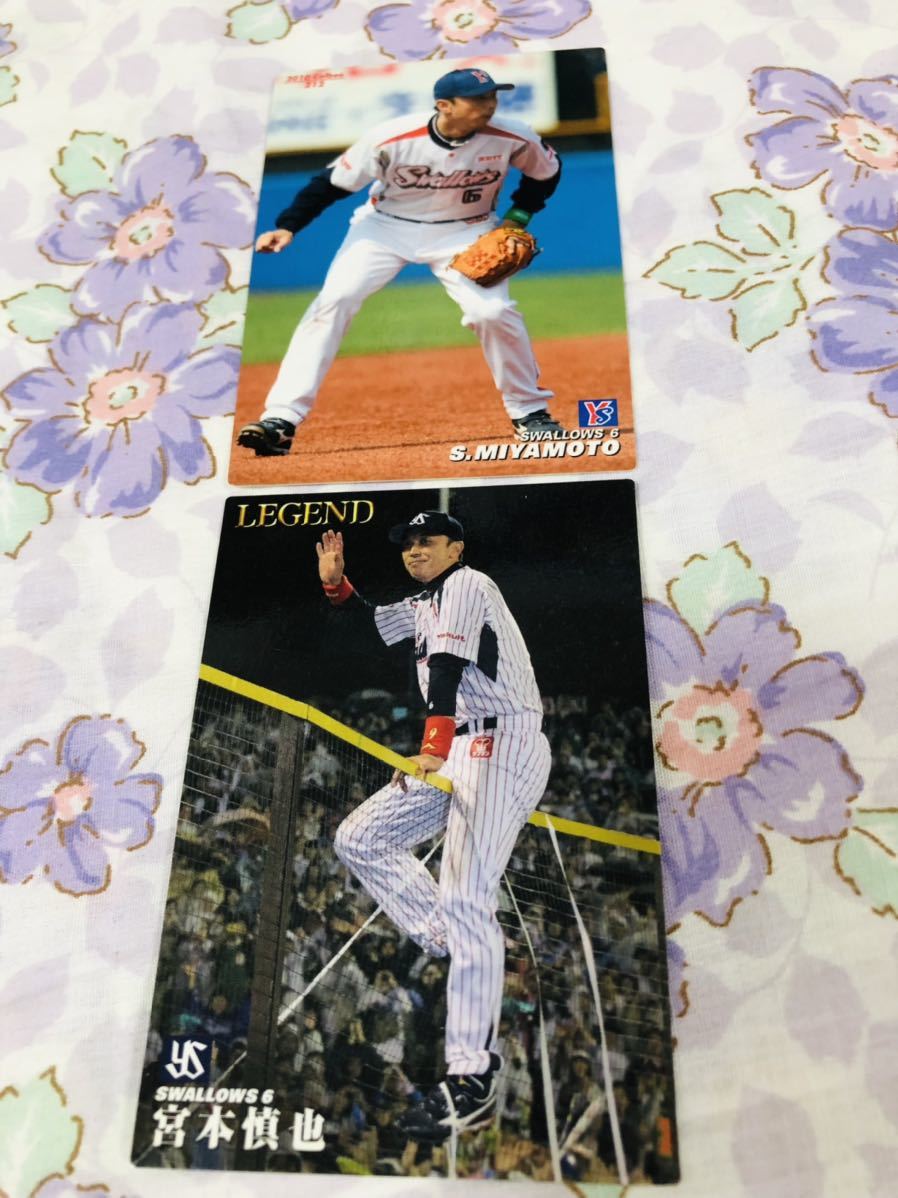 カルビープロ野球チップスカード セット売り 東京ヤクルトスワローズ 宮本慎也_画像1