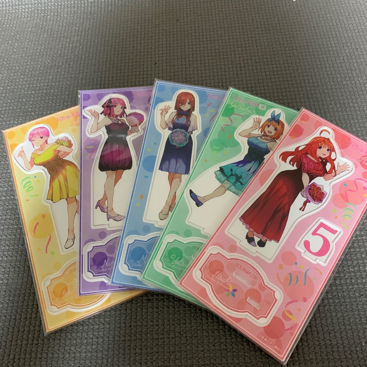 五等分の花嫁展 五等分の花嫁 アクリルスタンド 一花 ニ乃 三玖 四葉