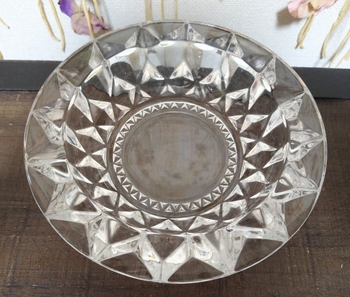 クリスタルガラス 灰皿