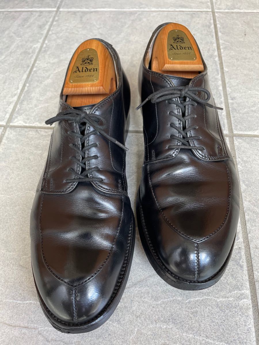 シューツリー付 ALDEN オールデンVチップ 54311 黒 9D シューツリー付 ALDEN オールデンVチップ 54311 黒 9D