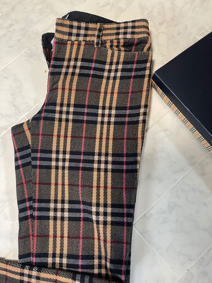 ☆美品 バーバリーロンドン ノバチェック ストレッチパンツ 38 www