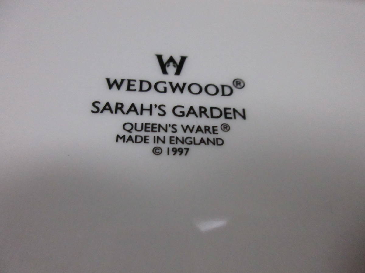ウェッジウッド サラズガーデン サンドイッチプレート Wedgwood SARAH'S GARDEN プレート 皿 英国製_画像7