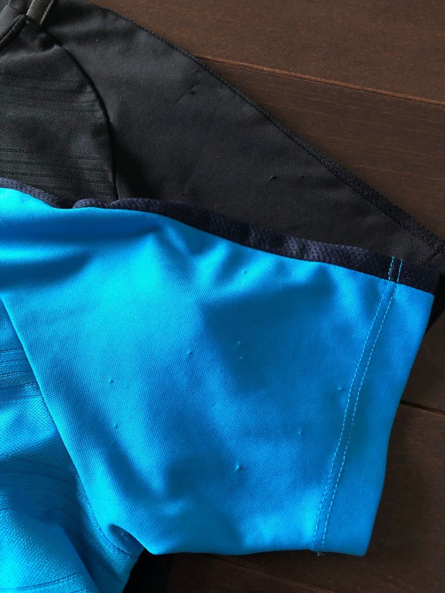 NIKE ナイキ 半袖Tシャツ ナイキドライフィット　Mサイズ　140 トレーニング　サッカー　ランニング　ブラック　ブルー
