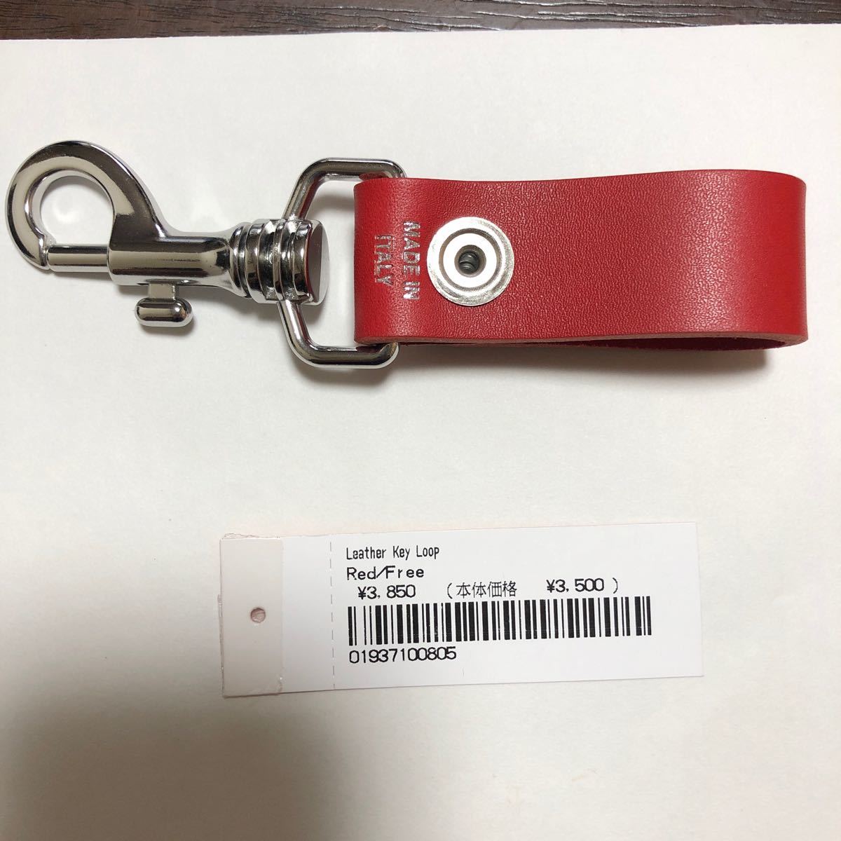 激安超特価激安超特価Supreme 09AW Leather Key Clip キーホルダー 赤