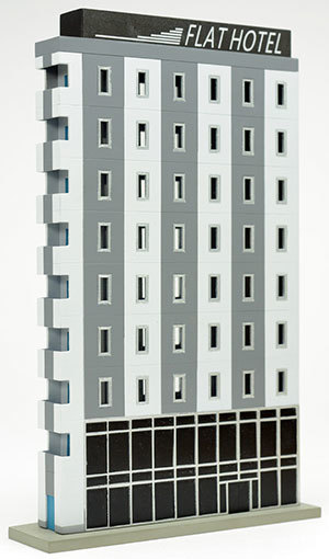 1/150 geo kore[ building collection 164[ thin type Bill B ~ present-day . hotel ~ ] ] Tommy Tec TOMYTEC geo llama collection 
