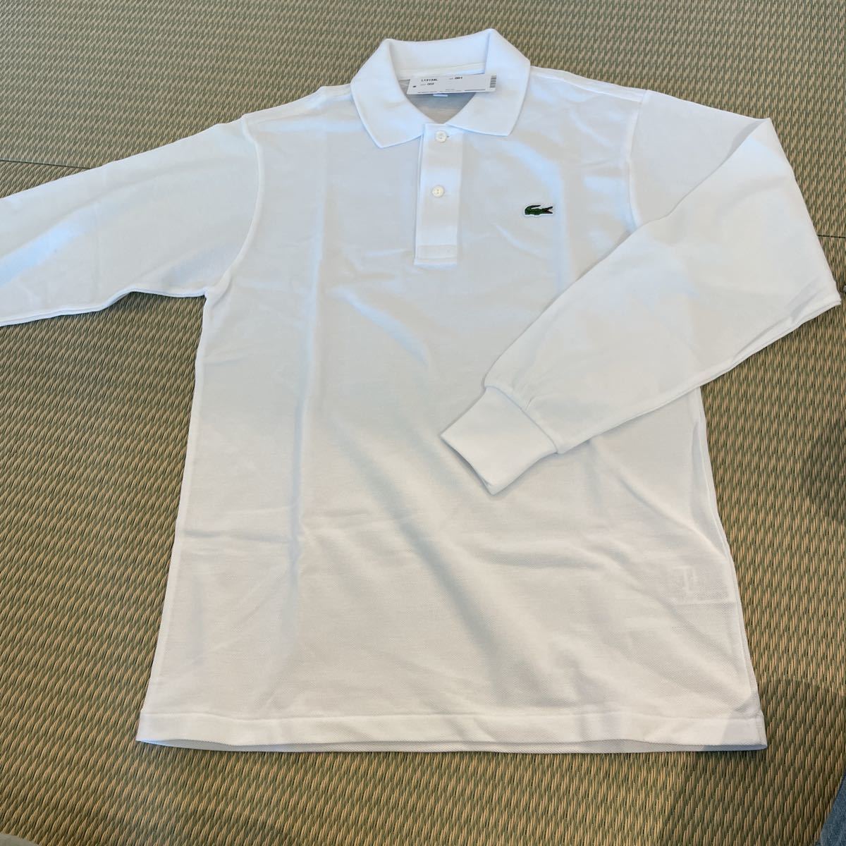 ラコステ 長袖ポロシャツ classic fit 白 XSサイズ 未使用新品 定価