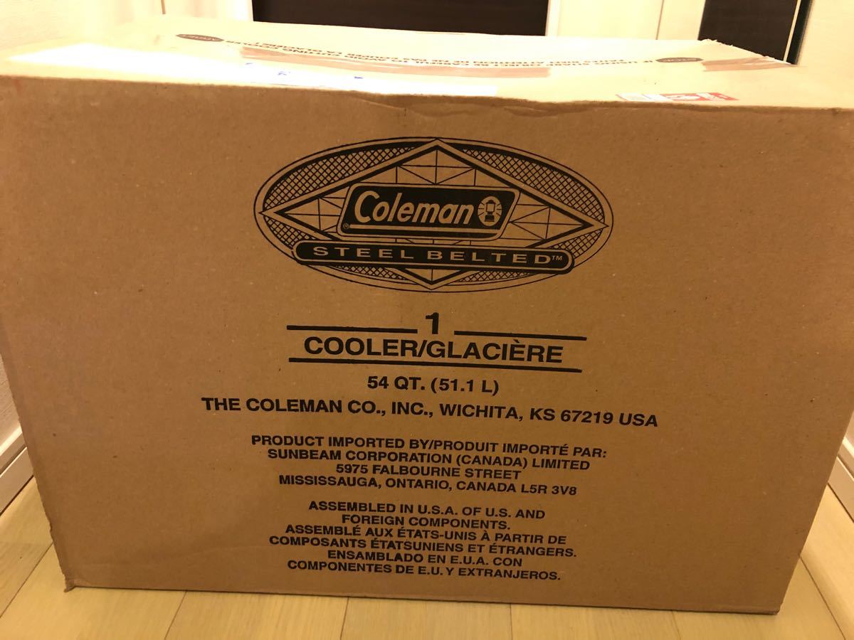 54QT スチールベルト(R) クーラー(バターナッツ)Coleman コールマン
