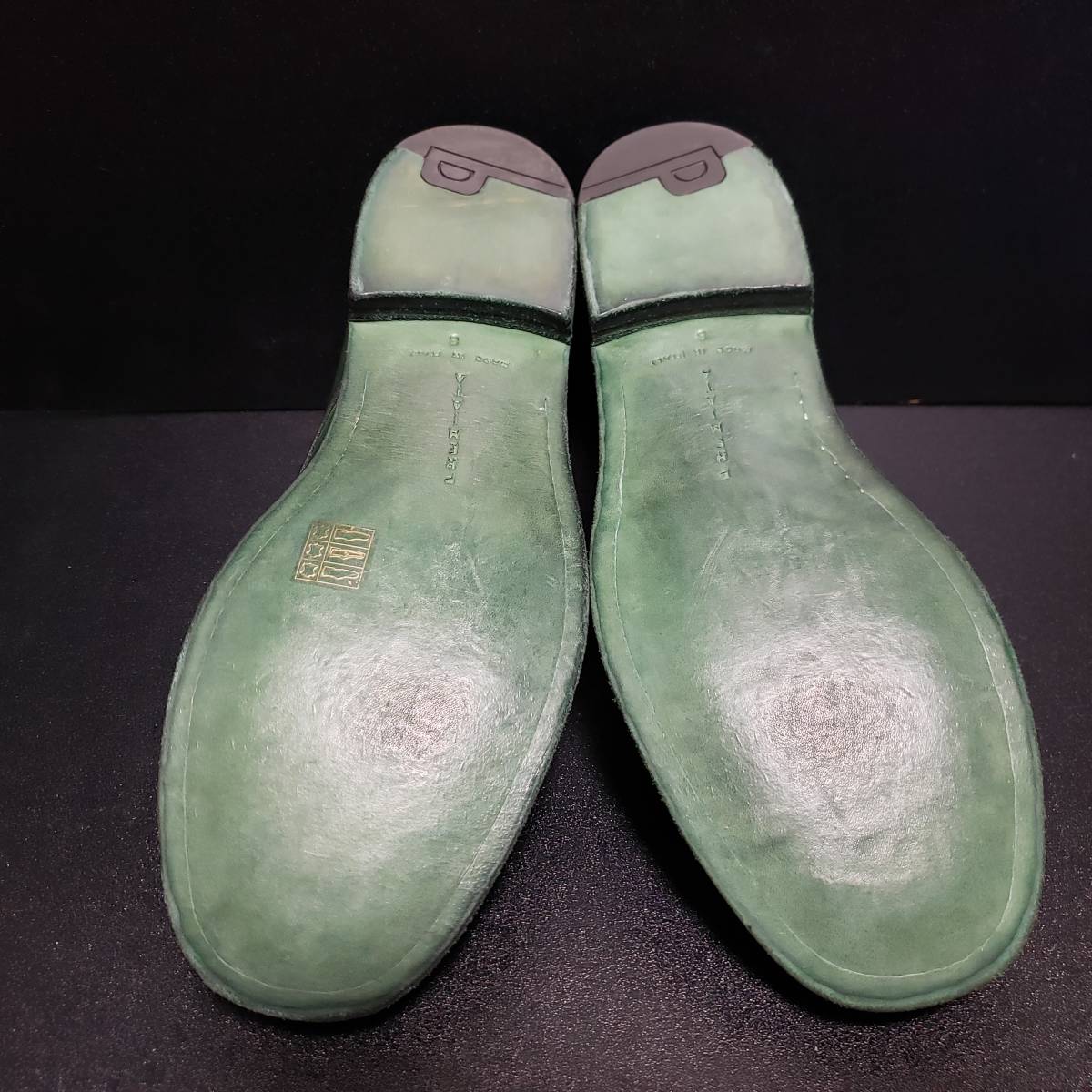 プレミアータ（PREMIATA） イタリア製革靴 緑 UK8_画像5