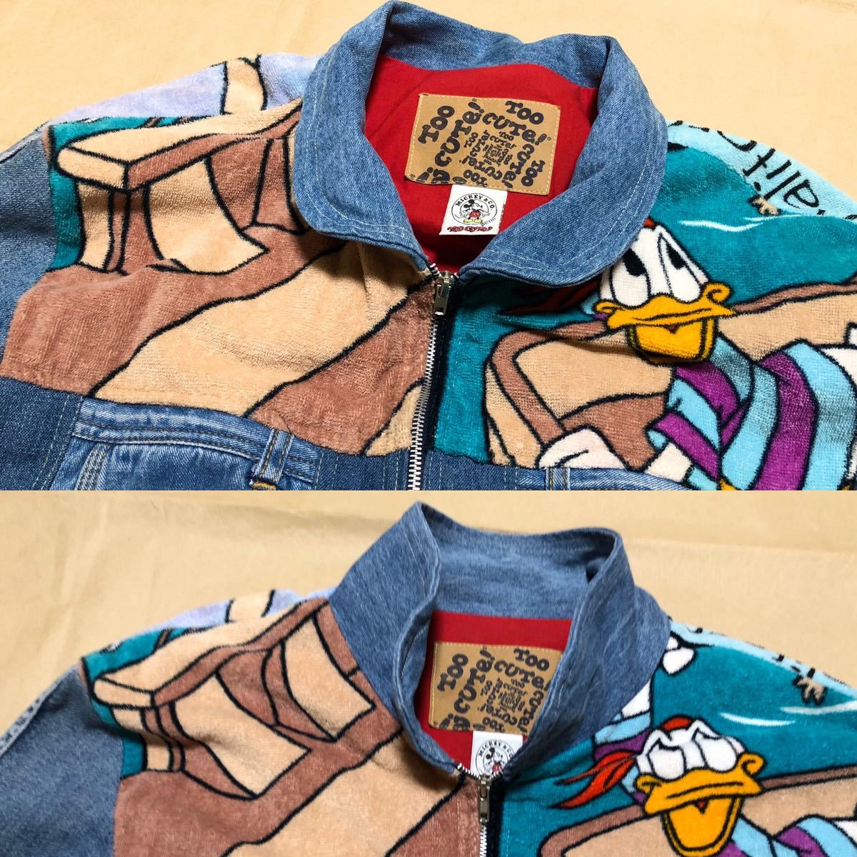 美品 90s アメリカ製 MICKEY TOO CUTE デニム ジャケット M