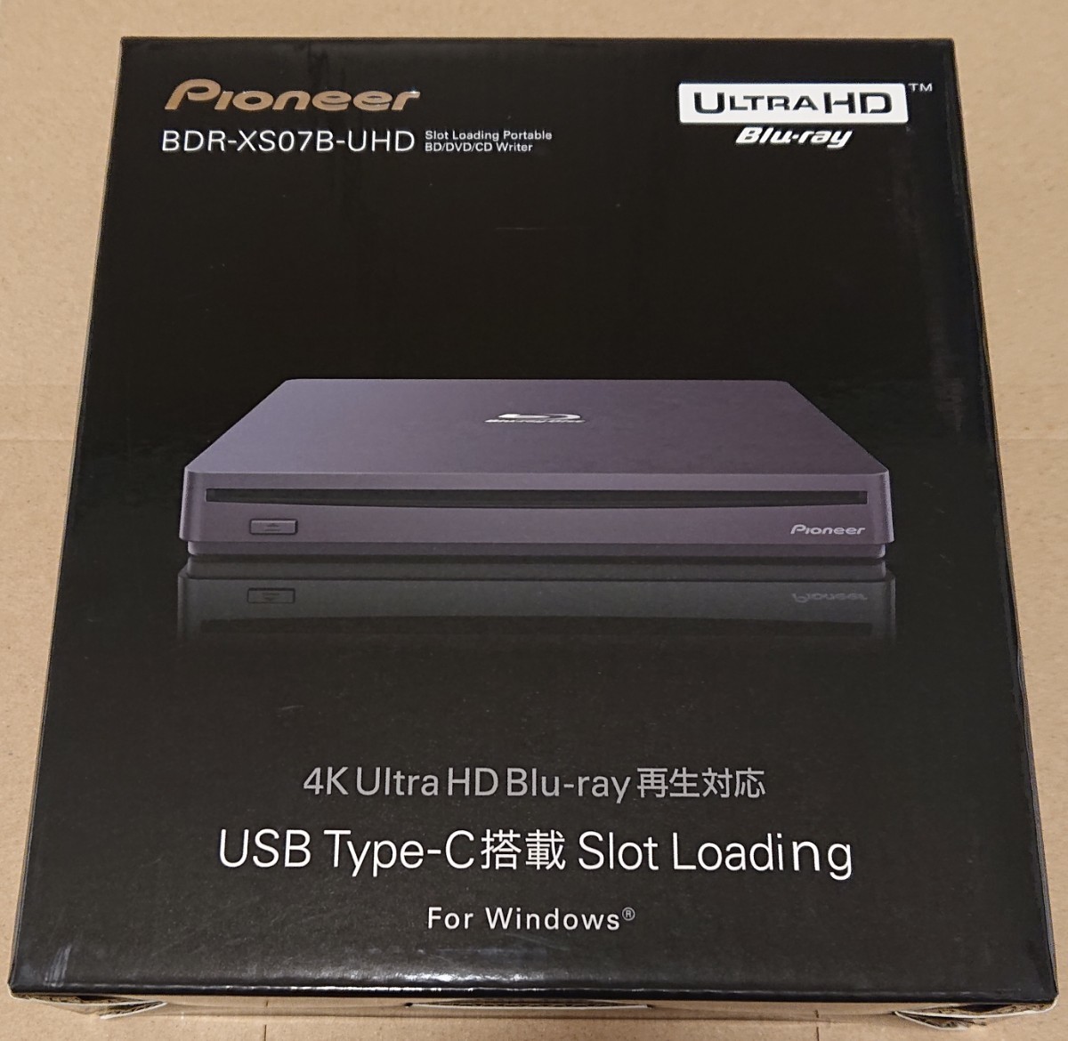 Pioneer パイオニア BDR-XS07B-UHD 外付けブルーレイドライブ Blu-rayドライブ