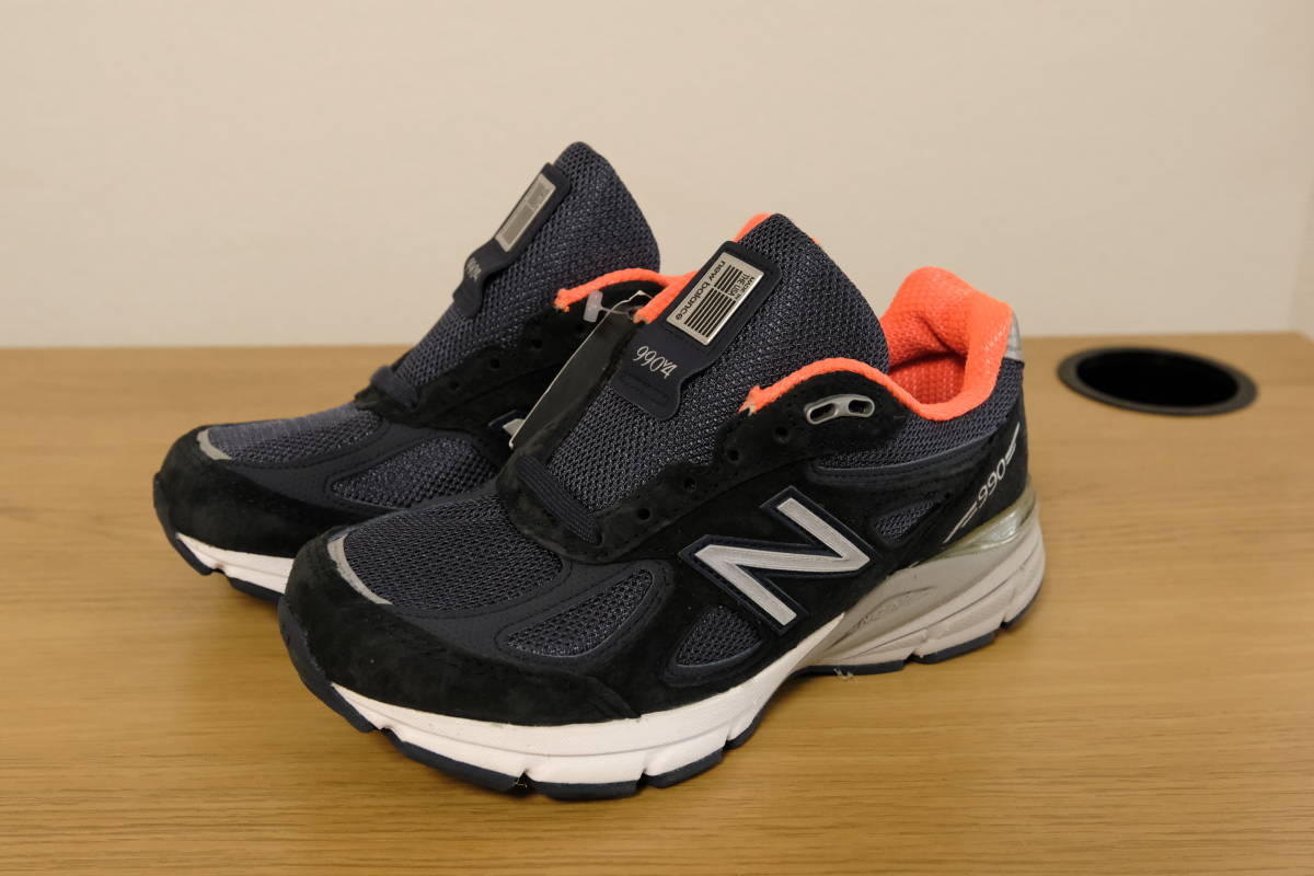 デッド NEW BALANCE W990NV4 990 V4 22cm 2E お子様にも！ Made in USA_画像1