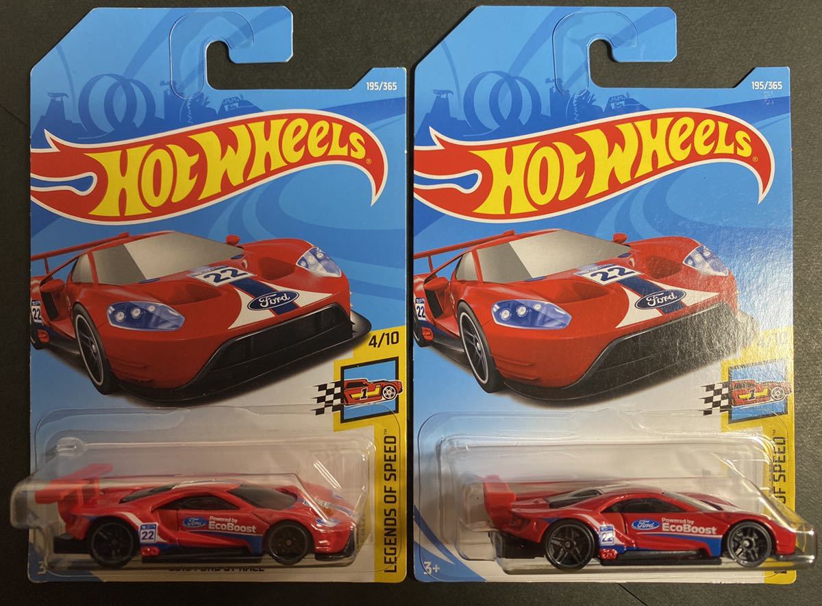 HW未使開封品 2台セット 2016 フォード GT レース FORD GT RACE ホットウィール HOT WHEELS_画像1