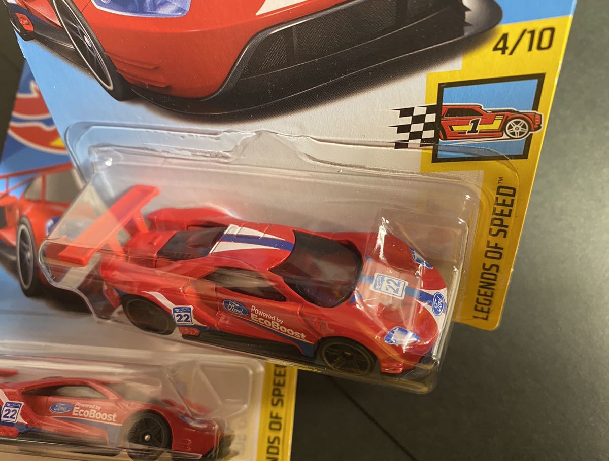 HW未使開封品 2台セット 2016 フォード GT レース FORD GT RACE ホットウィール HOT WHEELS_画像4