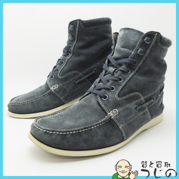 BALLY замша ботинки боа имеется мужской US:9D EU:8E SVJE ZELIN/136 Bally casual замша чукка бесплатная доставка ломбард Kobe ... 