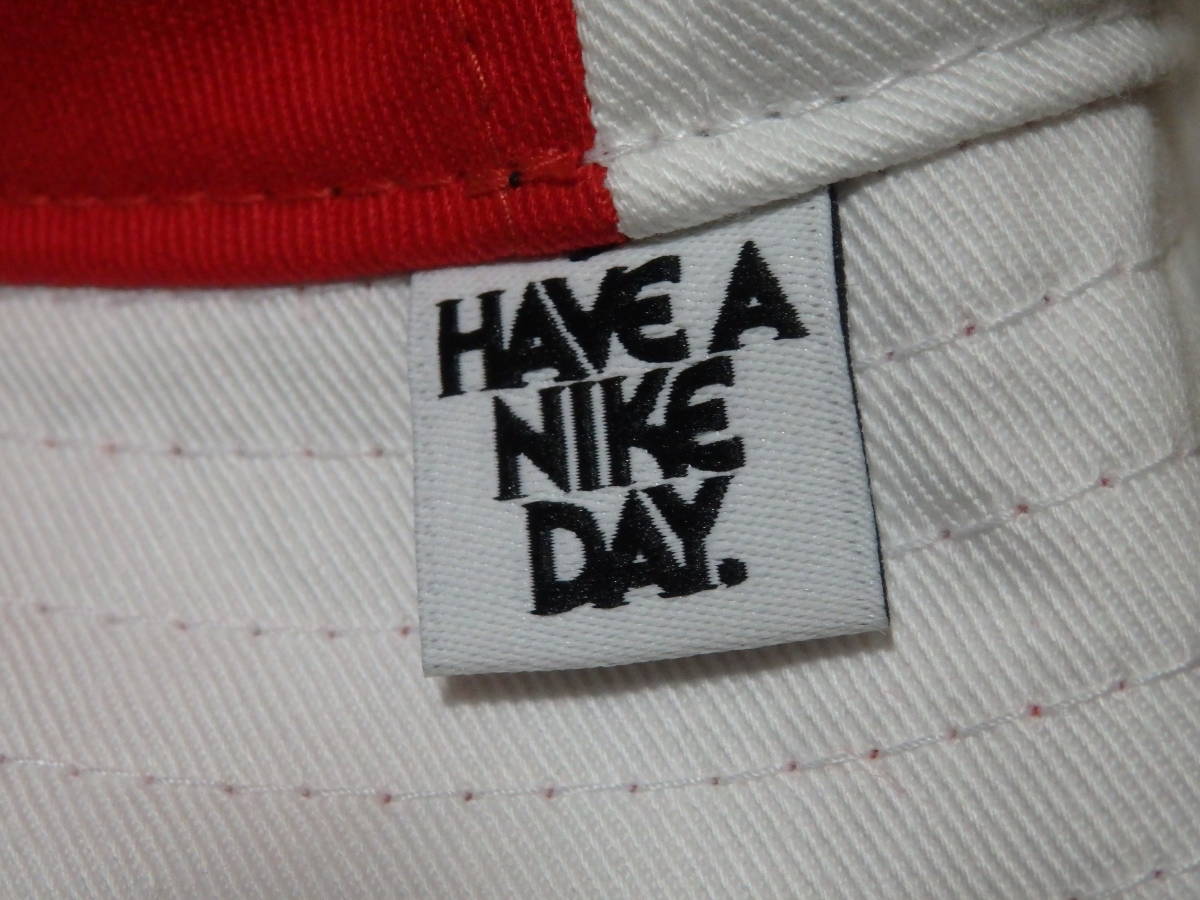 即決☆レア！限定！ ♪新品 NIKE ナイキ バケットハット 帽子 頭囲51～53cm ND Have A Nike Day AIR FORCE 1 '07 エアフォース１♪25周年_画像7