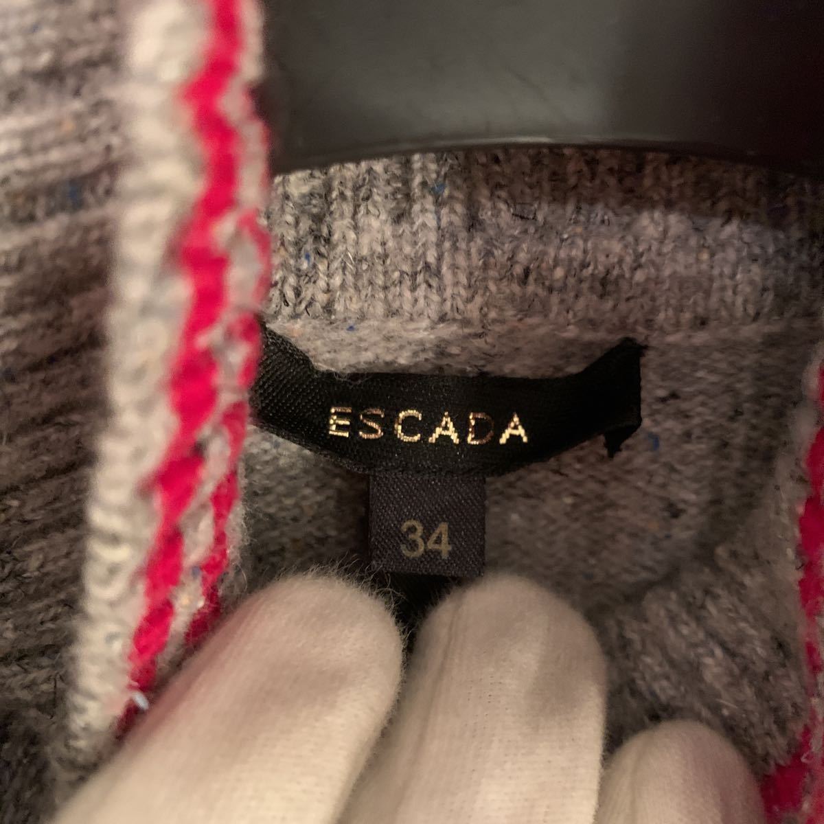  Escada ESCADA роскошный . роза рисунок ансамбль 36&34 бисер вышивка 