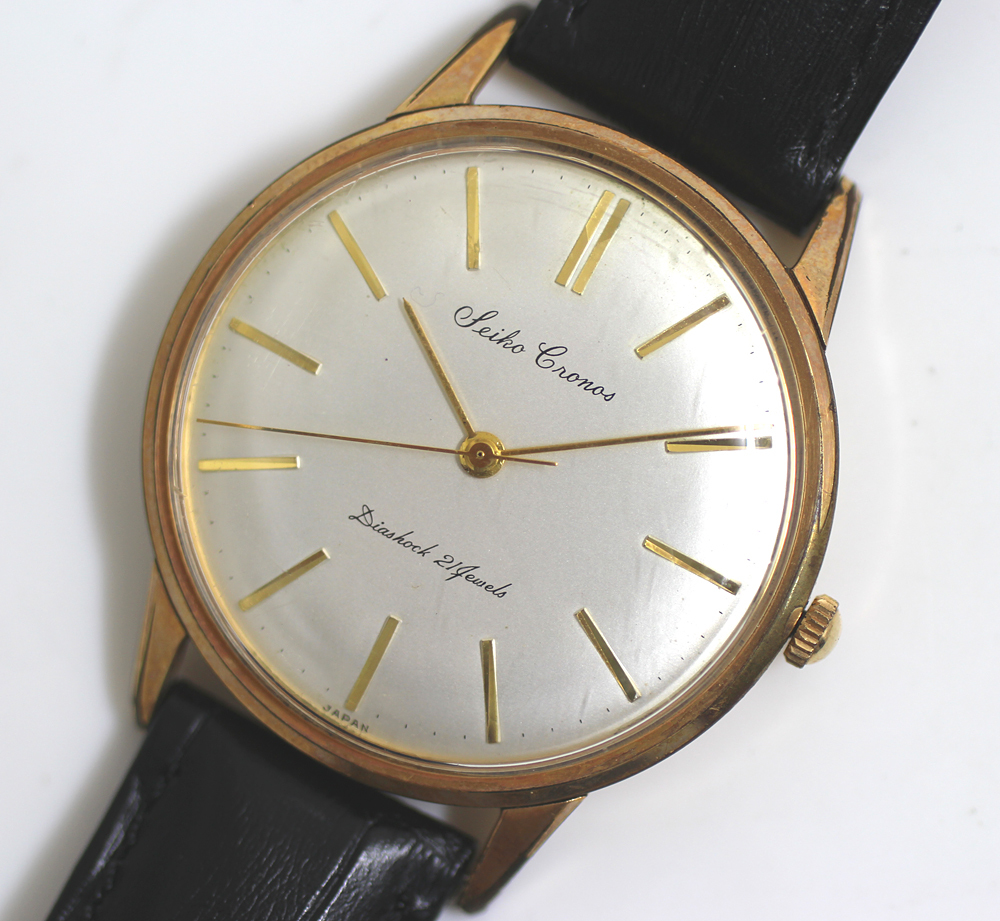 SEIKO セイコー CRONOS クロノス 15012A 手巻き 21石 メンズ 腕時計 