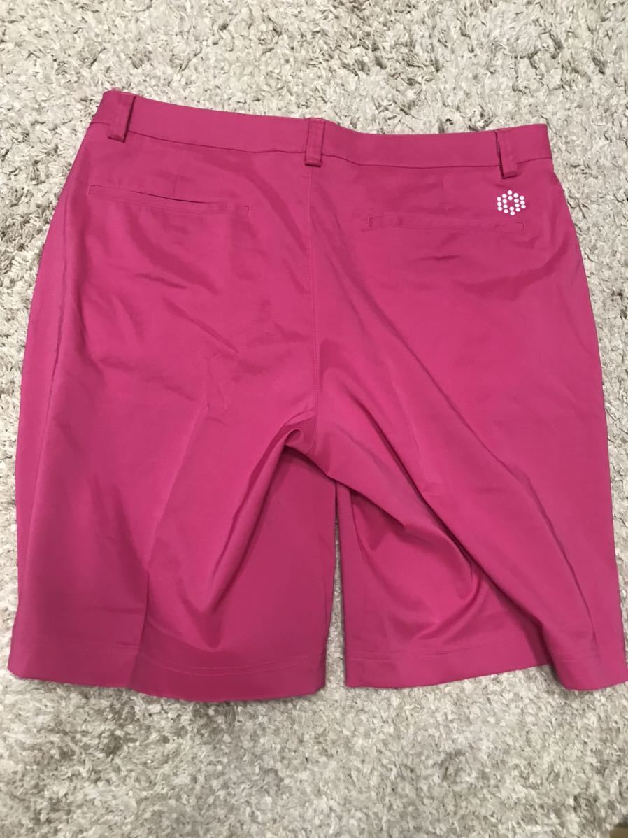 超お値打ち出品 大きめサイズ PUMA Men's ストレッチゴルフハーフパンツ　W 38inc ピンク　usedほぼ新品_画像2