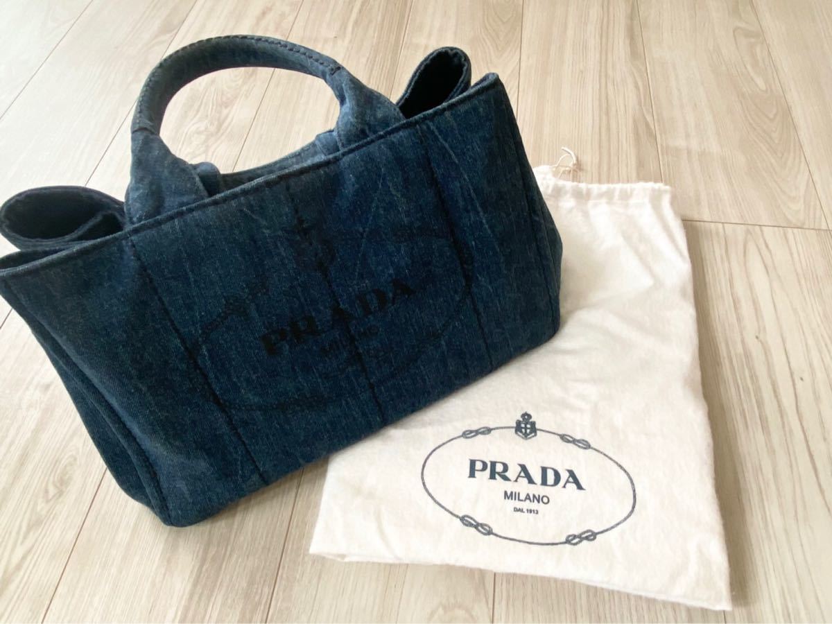 PRADA カナパ　プラダ　デニム　未使用　激安　正規品