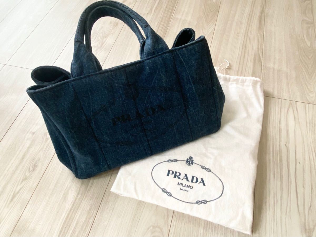 PRADA カナパ　プラダ　デニム　未使用　激安　正規品