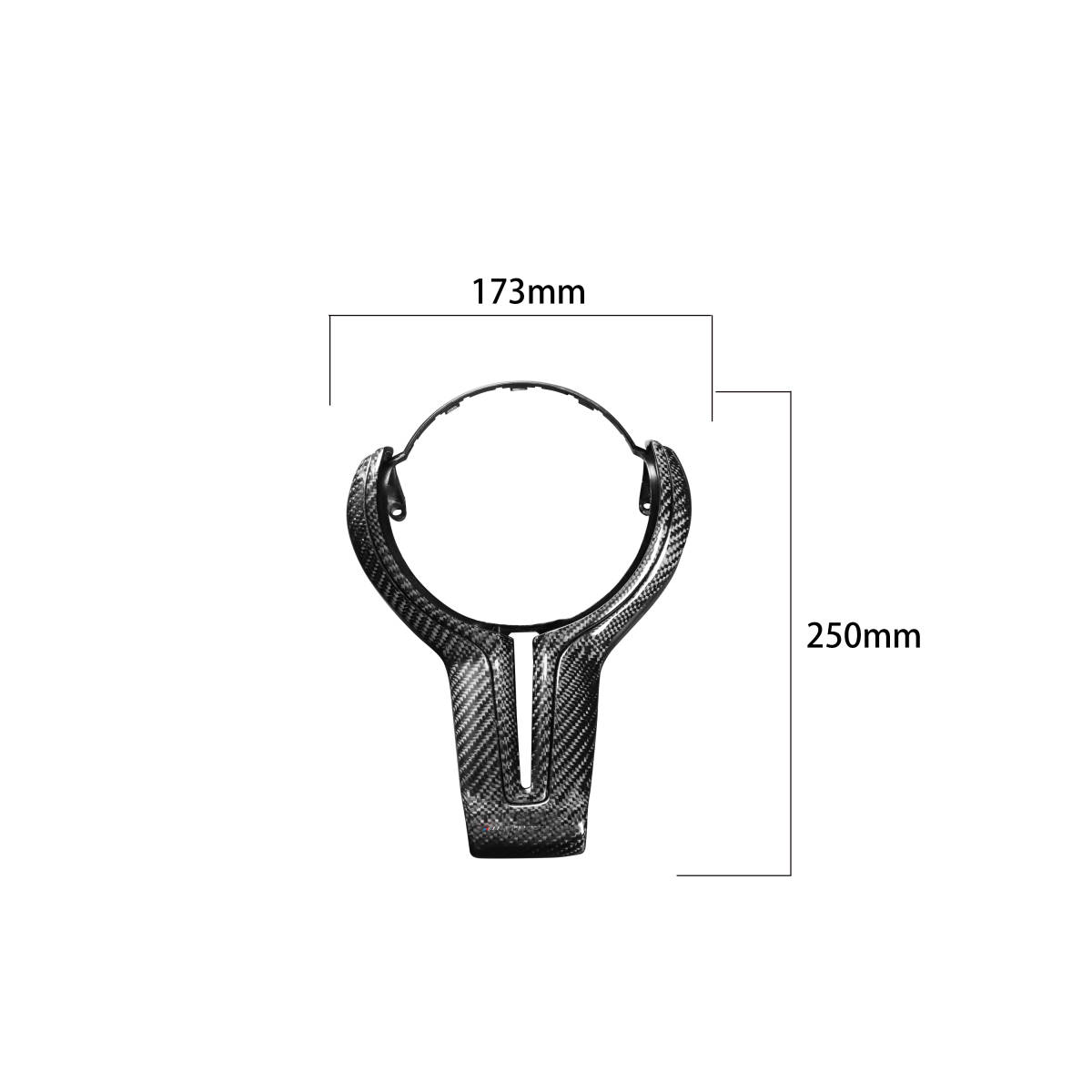 BMW F87 E92 E93 M3 M2 F80 M4 E60 F10 M5 M6 F85 X5M F86 X6M ステアリングトリム/ステアリングカバー　送料無料 全体カーボン製_画像9