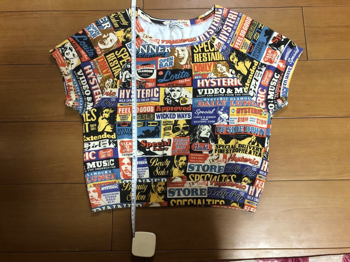 ヒステリックグラマー HYSTERIC GLAMOUR 総柄Tシャツ 美品 ヒステリックグラマー HYSTERIC GLAMOUR 総柄Tシャツ 美品