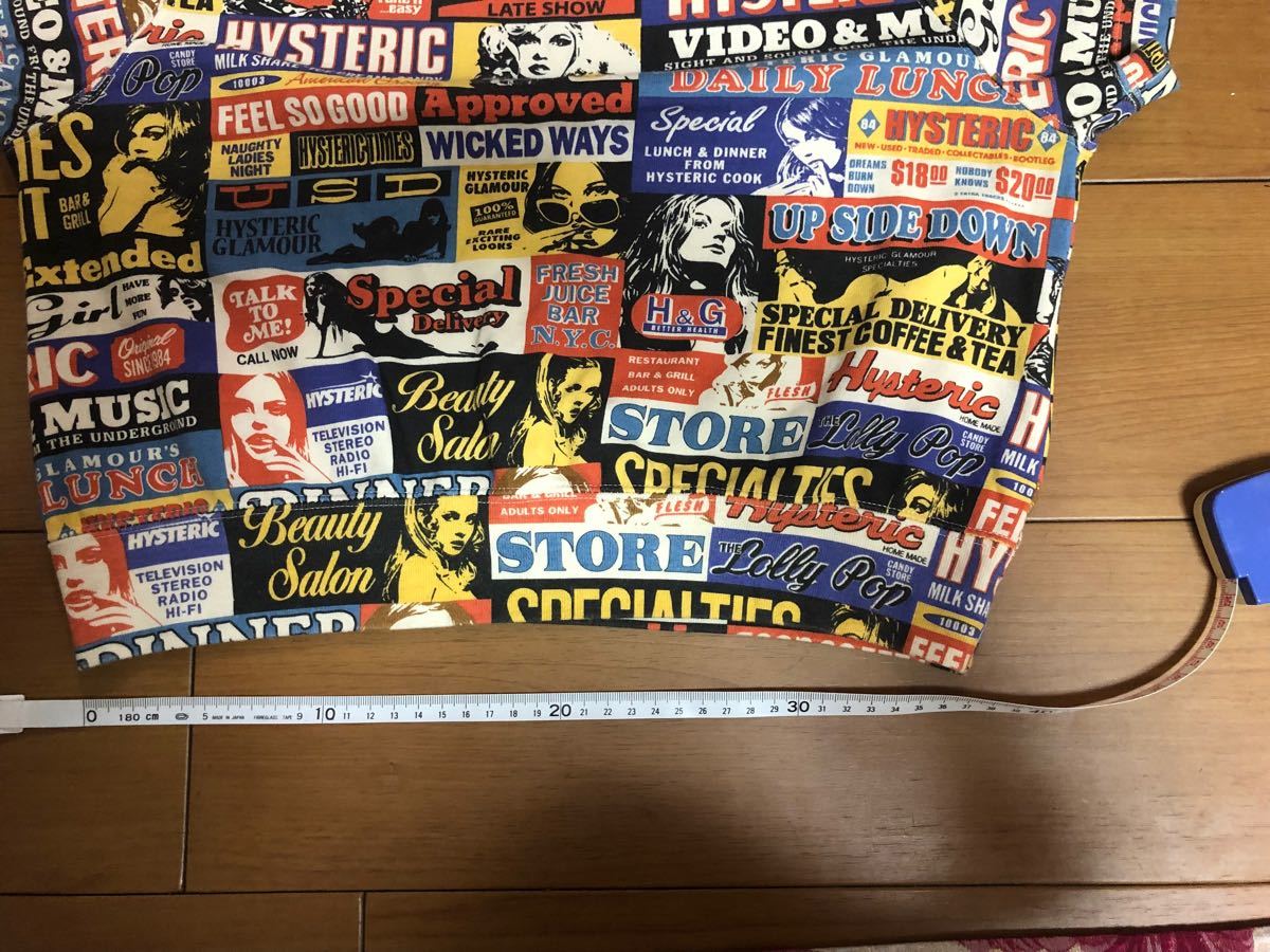ヒステリックグラマー HYSTERIC GLAMOUR 総柄Tシャツ 美品 ヒステリックグラマー HYSTERIC GLAMOUR 総柄Tシャツ 美品
