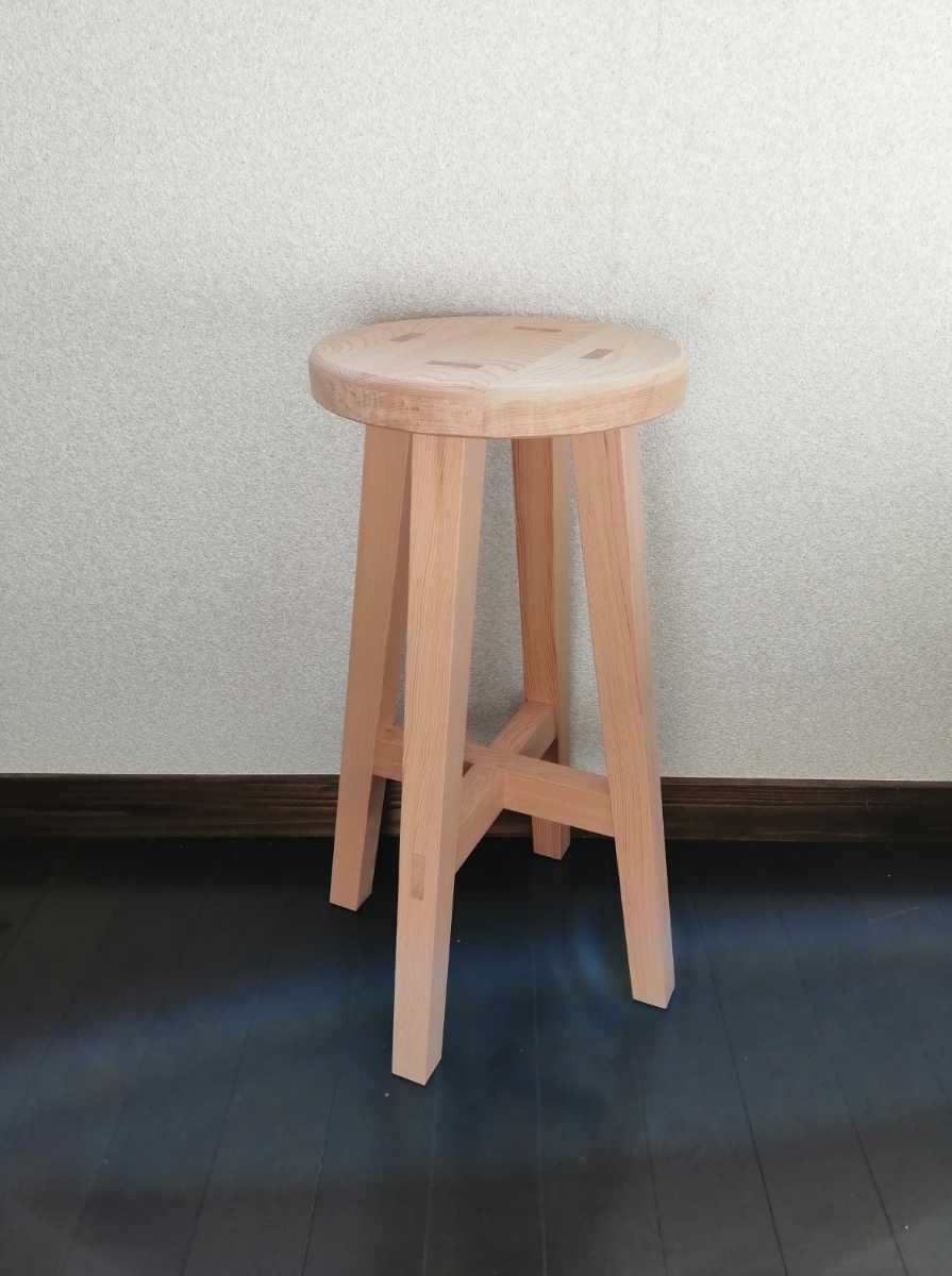 新作入荷!!】 榎材スツール 高さ47cm 丸椅子 stool - スツール - www 