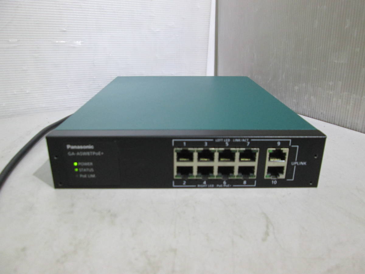 [D3-2]*Panasonic ES network s10 port PoE supply of electricity switching hub GA-ASW8TPoE+ PN25087*