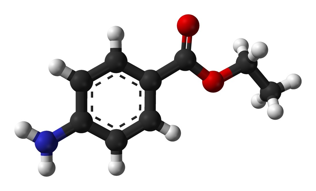 ベンゾカイン ≧99% 100g C9H11NO2 4-アミノ安息香酸エチル 有機化合物標本 化学薬品の画像1