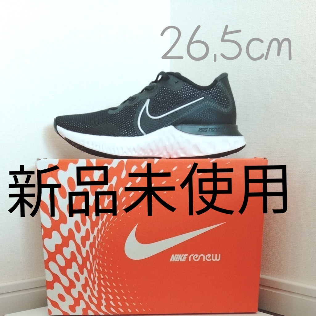 Nike Renew Run Men's Running Shoe　ランニングシューズ　メンズ　26.5　ブラック　黒　