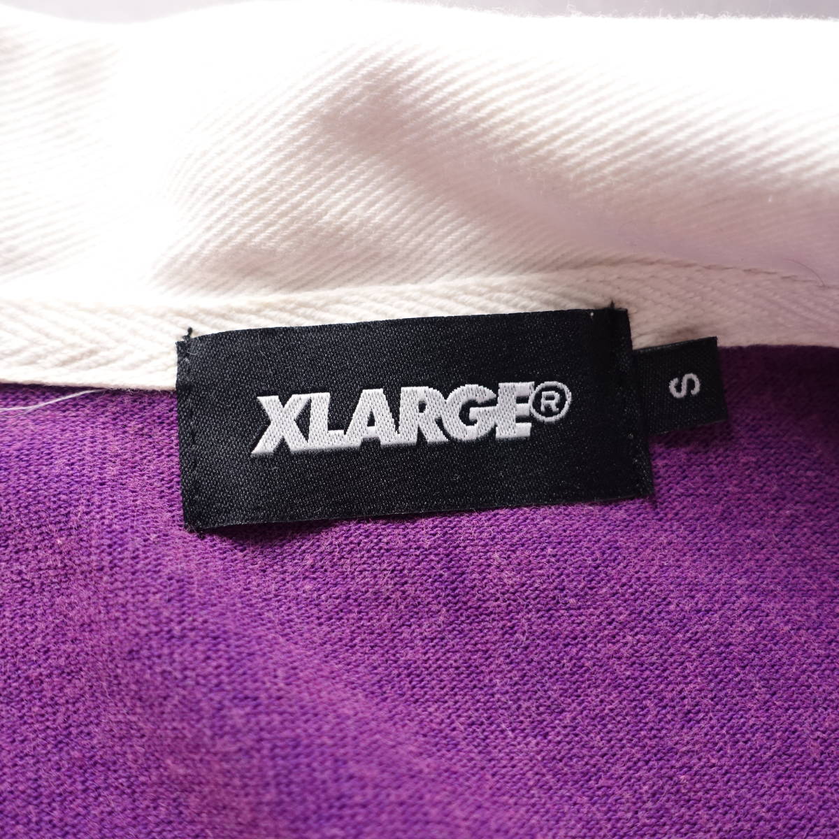 * with translation special price *XLARGE/ XLarge /S/ with logo polo-shirt / green × purple × white 