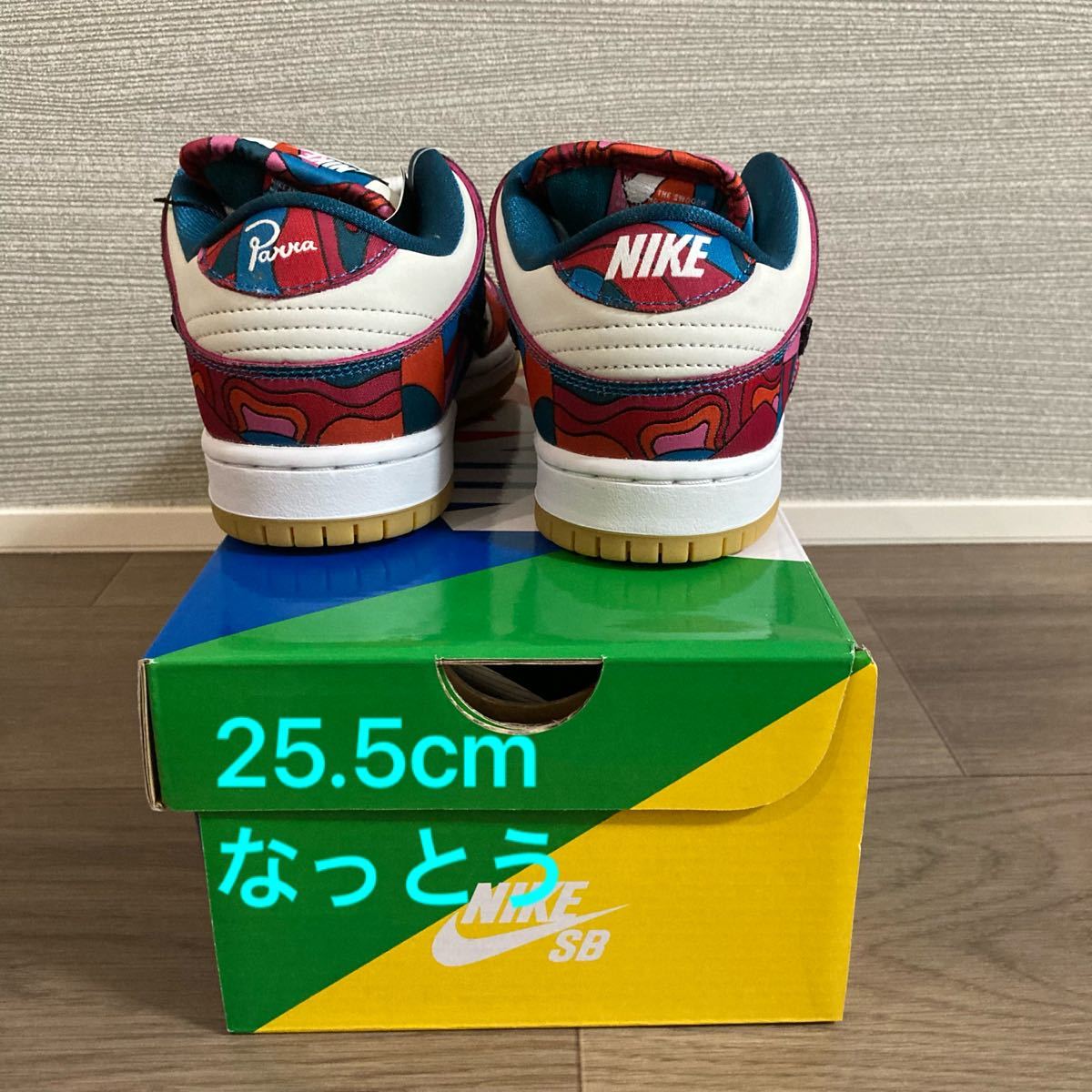 【25.5cm】PARRA × NIKE SB DUNK LOW PRO QS ABSTRACT ART (DH7695-600)