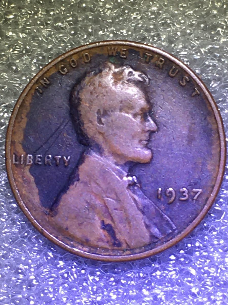 アメリカ硬貨1937年リンカーン1セント希少硬貨 | udaytonp.com.br