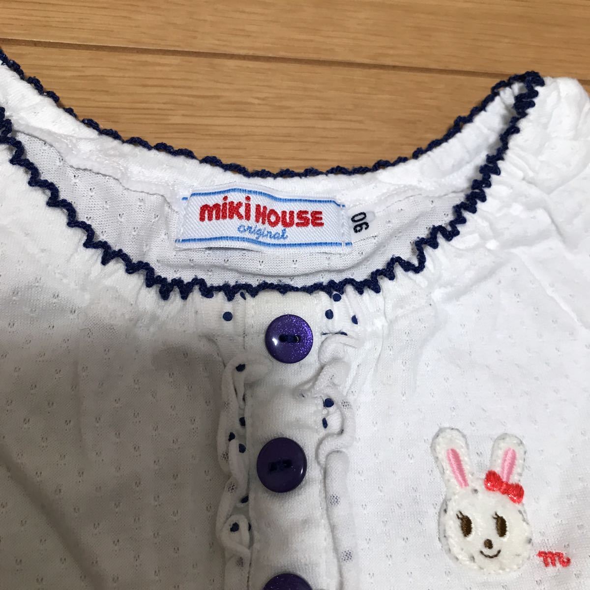 【中古】MIKI HOUSE ミキハウス うさこちゃん 切り替えワンピース サマーワンピース サイズ90_画像4