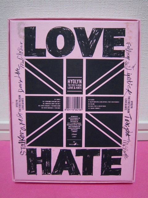 K-POP♪ ヒョリン HYOLYN（SISTAR） 1集「Love & Hate」韓国盤CD×BOX仕様 ほぼ美品！廃盤！希少品！Dok2、Zico（Block B）参加！_画像3