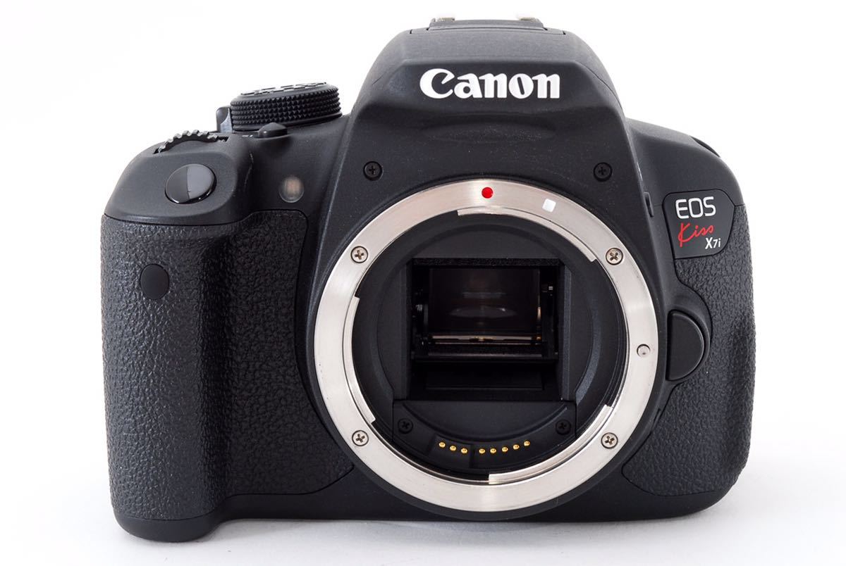 在庫品即発送 キャノン デジタル一眼レフカメラ canon kiss x7i 標準&望遠ダブルレンズセット・Canon EF 28－80㎜ ・CANON EF 75-300㎜☆166