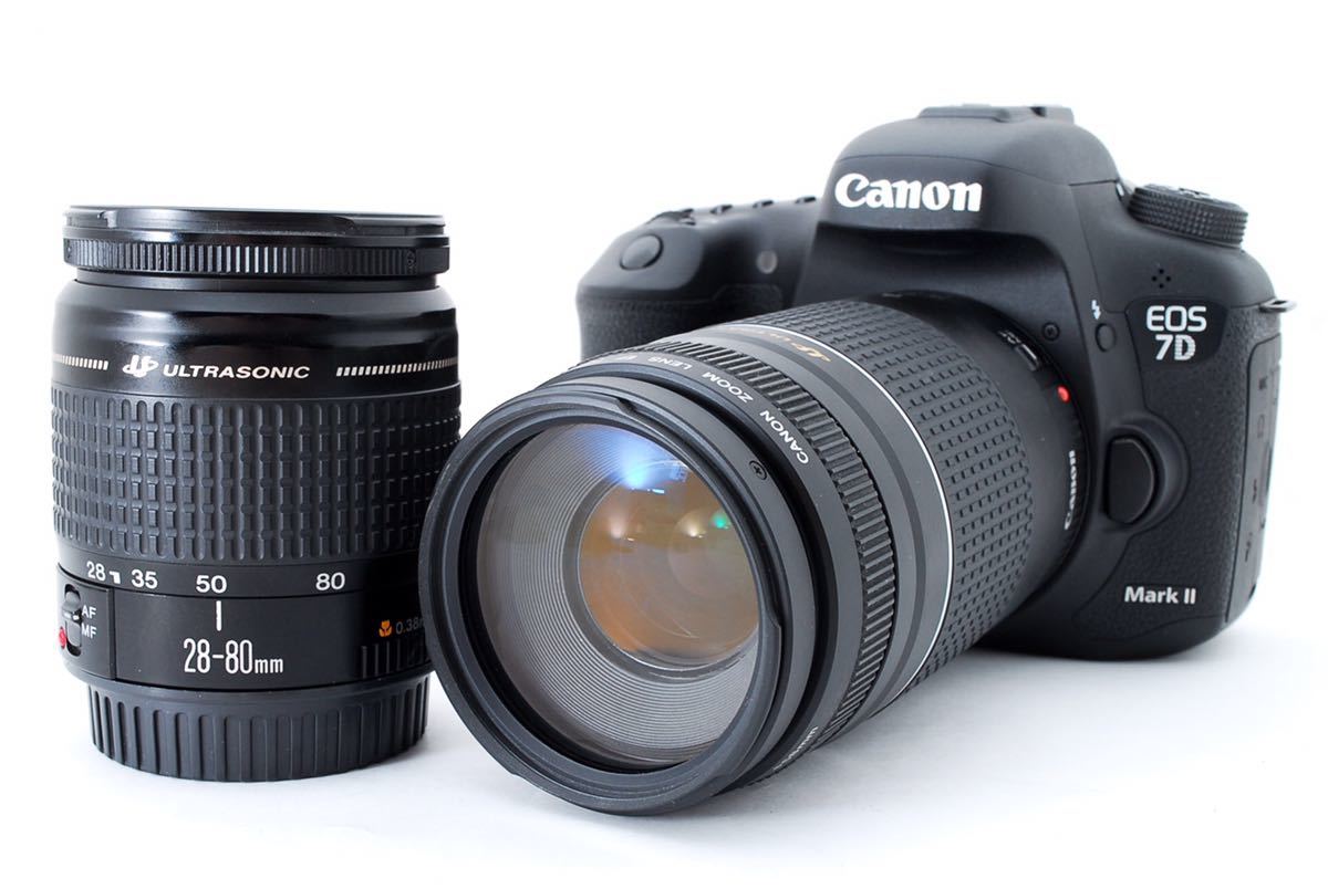 Canon EOS 7D III EOS7DMK2、標準望遠ダブルレンズセットCanon 28-80