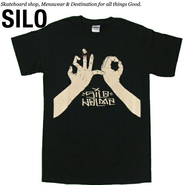 ★激レア 新品即決アメリカ発 超マニアックなスケートボードブランド SILO HOLMZS グラフィック Tシャツ GILDANボディ ブラック Sサイズ_激レア入手難幻のSILOHOLMSスケートTシャツ