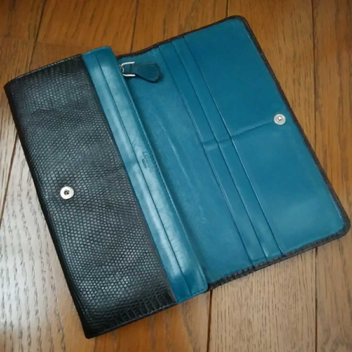 ☆超目玉】 ロエベ 袋付き レザー 長財布 アナグラム 型押し フラップ