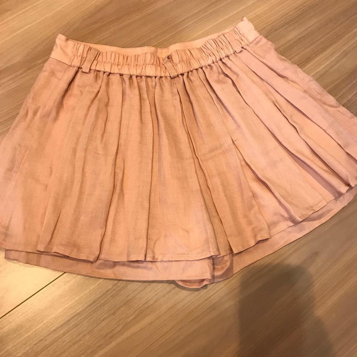 【値下げ】キュロットスカート ショートパンツ　ピンク　