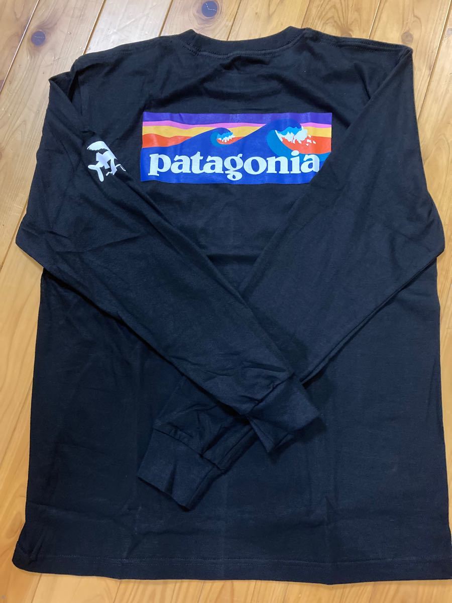 10月6日まで　フライングフィッシュ　patagonia パタゴニア ロングTシャツ　黒　M