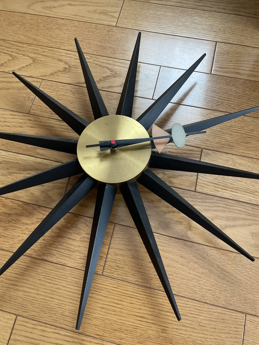  оригинал George Nelson Sunburst Clock George Nelson солнечный Burst Howard зеркало vi тигр VITRA Eames Herman Miller 